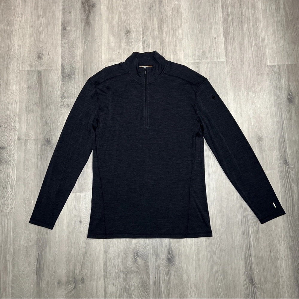 Smartwool Gray Quarter-Zip Pullover - image 1